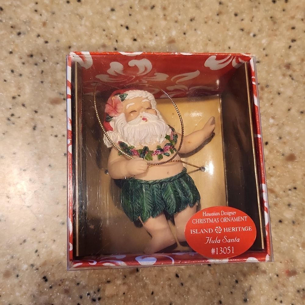 Hula Santa Ornament Island Heritage